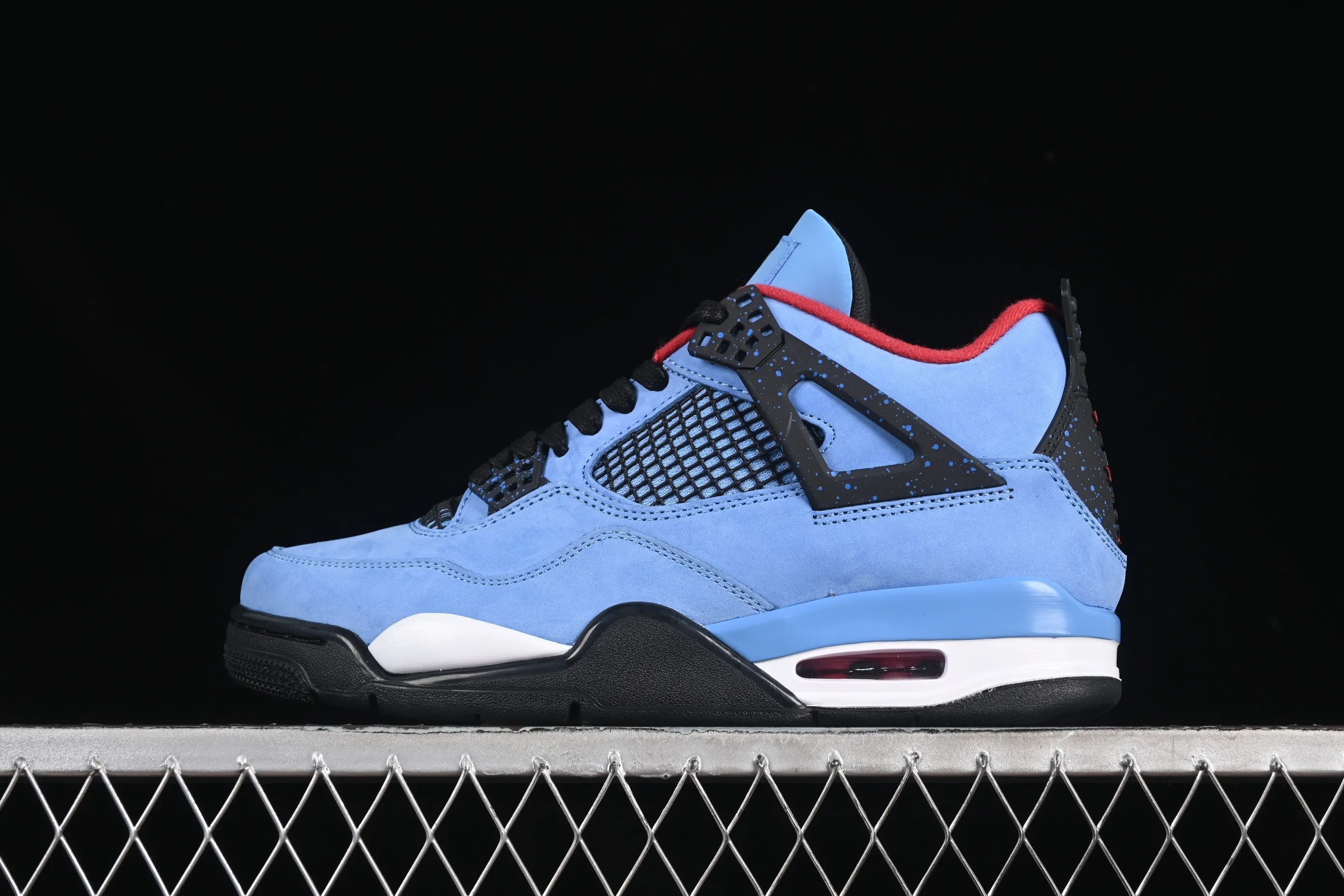 All categories Air Jordan Jordan series basketball shoes Air Jordan 4 Travis Scott Cactus Jack x Air Jordan 4 Retro AJ4 Joe 4 joint model suede blue 308497-406